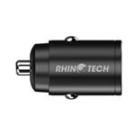 RhinoTech MINI nabíječka do auta USB-C + USB-A, 30 W, černá RTACC324