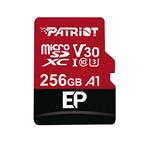 256GB microSDXC Patriot V30 A1, class 10 U3 100/80MB/s + adapter PEF256GEP31MCX
