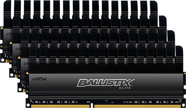 32GB kit DDR3 - 2133 MHz Crucial Ballistix Elite CL11 UDIMM 1,65V TS, 4x8GB BLE4C8G3D21BCE1