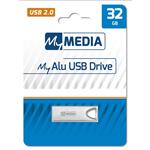 32GB USB Flash 2.0 MyAlu stříbrný, MyMedia 0023942692737