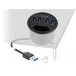 4 Port In-Desk Hub with 4 x SuperSpeed U, 4 Port In-Desk Hub with 4 x SuperSpeed U 64153