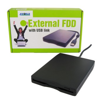 4World Externá disketová jednotka 3,5” do USB portu Mitsumi 02646