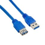 4World Kábel USB 3.0 AM-AF 1m| modrý 08953
