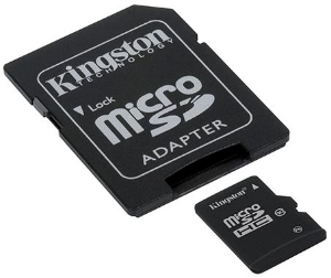 8 GB . microSDHC karta Kingston Class 10