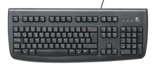 920-002230 OEM Logitech DELUXE 250 BLACK keyboard USB, Sk