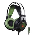 A4tech Bloody J437 herní sluchátka s mikrofonem, 7.1.,7 barev podsvícení, USB, zelená barva J437 Green