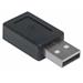 Adaptér Manhattan USB, USB-C 2.0 samica na USB-A samec, čierna 354653