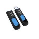 ADATA Flash disk 128GB UV128, USB 3.1 Dash Drive (R:90/W:40 MB/s) čierna/modrá AUV128-256G-RBE