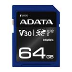 ADATA SDXC 64GB UHS-I U3 V30S 95/60MB/s ASDX64GUI3V30S-R