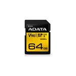ADATA SDXC karta 64GB UHS-I U3 Class 10, Premier One (R: 290MB / W: 260MB) ASDX64GUII3CL10-C