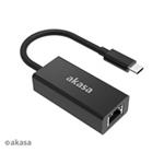 AKASA redukce USB-C na RJ45 (Ethernet), 2.5Gbps, 15cm AK-CBCA29-15BK