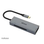 AKASA USB 3.2 Type-C čtečka karet AK-CR-09BK