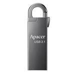 Apacer USB flash disk, 3.1, 128GB, AH15A, strieborný, strieborná, AP128GAH15AA-1, s karabinkou