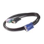 APC - Kabel klávesnice / videa / myši (KVM) - HD-15 (VGA) (M) do PS/2, HD-15 (VGA) (M) - 1.83 m - p AP5250