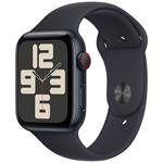 Apple Watch SE GPS + Cellular 44mm Midnight Aluminium Case with Midnight Sport Band - S/M MRH53QC/A