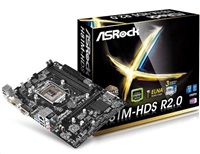 ASRock H81M-HDS R2.0, H81, DualDDR3-1600, SATA3, HDMI, DVI, D-Sub, mATX