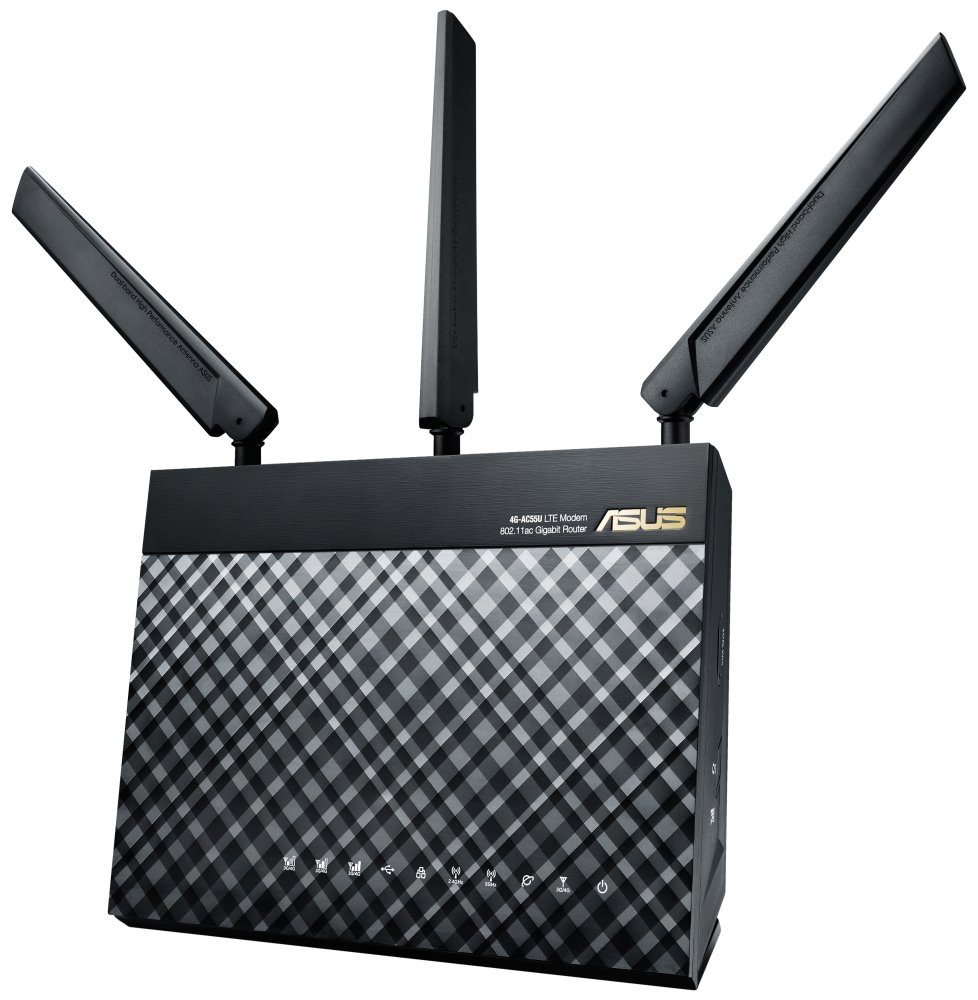 ASUS 4G-AC55U Wi-Fi 4G LTE Router, 802.11ac 1200Mbps 90IG01H0-BM3000