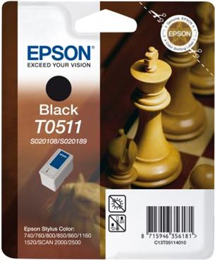 Atrament Epson SC 740/760/800/850/860/1160/1520 black C13T05114010