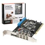 AXAGO PCI adapter 1+1x SATA + ATA133 + 4x USB