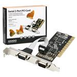 AXAGO PCI adapter 2x sériový port + LP