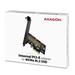 AXAGON PCEM2-N, PCIe x4 - M.2 NVMe M-key slot adaptér