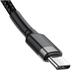 Baseus Cafule Series nabíjecí / datový kabel USB-C na USB-C PD2.0 60W Flash 2m, šedá-černá CATKLF-HG1