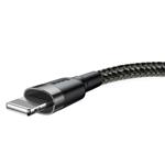 Baseus datový kabel Cafule Lightning 0,5m 2,4A šedo-černý 6953156274938