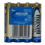 Batéria alkalická, LR-3, AAA, 1.5V, Maxell, fólia, 4-pack