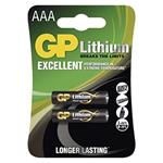 Batéria líthiová, AAA, 1.5V, GP, blister, 2-pack AB015GPL3AA2