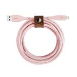 Belkin DURATEK Lightning kabel, 1,2m, růžový - odolný + řemínek F8J236bt04-PNK