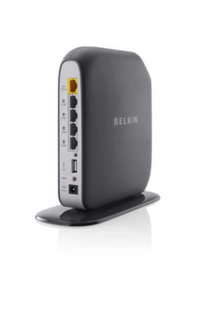 Belkin router Share 300N, 802.11n (300Mbps), 4xLAN(10/100), USB port(tlač/HDD) F7D3302de