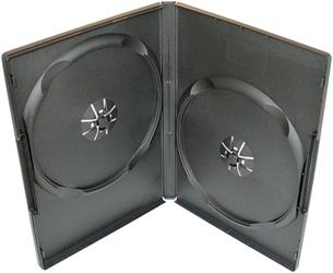 Box na 2 DVD, 14mm, čierny A-kvalita