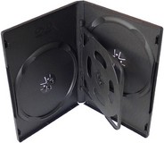 Box na 4 DVD, 23mm, čierny