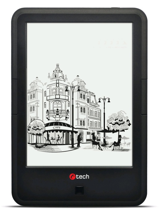 C-TECH E-book Lexis 8GB, HD, Android 4.2, černá EBR-61
