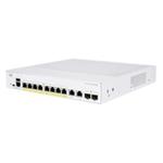 Cisco switch CBS250-8PP-E-2G-UK, 8xGbE RJ45, 2xRJ45/SFP combo, fanless, PoE+, 45W - REFRESH CBS250-8PP-E-2G-UK-RF