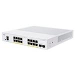 Cisco switch CBS350-16FP-2G-UK, 16xGbE RJ45, 2xSFP, fanless, PoE+, 240W - REFRESH CBS350-16FP-2G-UK-RF