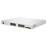 Cisco switch CBS350-24FP-4G, 24xGbE RJ45, 4xSFP, fanless, PoE+, 370W - REFRESH CBS350-24FP-4G-EU-RF