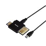 Čítačka kariet Hama Multi USB 3.0, SD/microSD/CF černá 124022