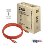 Club3D Kabel USB2 Type-C Bi-Directional USB-IF Certifikovaný 480Mb, PD 240W(48V/5A) EPR M/M 3m CAC-1513