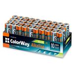 Colorway alkalická baterie AA/ 1.5V/ 40ks v balení CW-BALR06-40CB