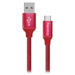 Colorway Datový Kabel USB - Type-C / 2.4A/ 2m/ Červený CW-CBUC008-RD