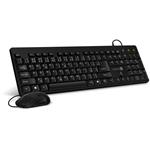 CONNECT IT Combo drátová černá klávesnice + myš, CZ + SK layout CKM-4000-CS