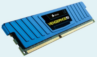Corsair Vengeance 8GB (Kit 2x4GB) Low Prof. 1600MHz DDR3, CL9, modrý chladič,XMP CML8GX3M2A1600C9B