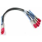 Dell Networking Cable 40GbE (QSFP+) to 4 x 10GbE SFP+ Passive Copper Breakout Cable 1 Meters - Kit 470-13547
