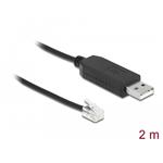 Delock Adapter cable USB Type-A to Serial RS-232 RJ10 with ESD protection Meade Autostar 2 m 66738