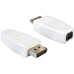 DeLOCK - Adaptér DisplayPort - DisplayPort (M) do Mini DisplayPort (F) - bílá 65240