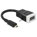 Delock adaptér HDMI-micro D samec > VGA samice s Audio 65589