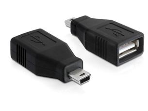 DeLock Adaptér USB 2.0 Samica > USB mini konektor SAMEC