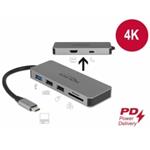 Delock Dokovací stanice USB Type-C™ pro mobilní zarízení 4K - HDMI / Hub / SD / PD 2.0 87743