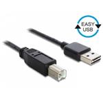 DeLOCK Easy - Kabel USB - USB (M) reverzní do USB typ B (M) - USB 2.0 - 50 cm - černá 83684
